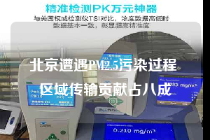 北京遭遇PM2.5污染过程 区域传输贡献占八成