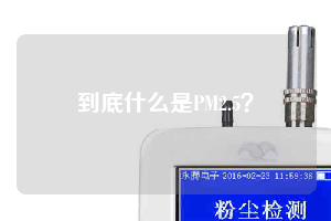 到底什么是PM2.5？