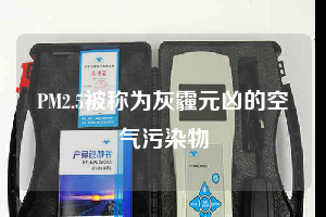 PM2.5被称为灰霾元凶的空气污染物